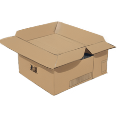 [For stamp arrangement] Cardboard box