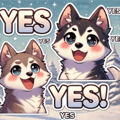 Cute Snow Dogs 1