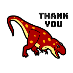 Stickers of cute dinosaurs