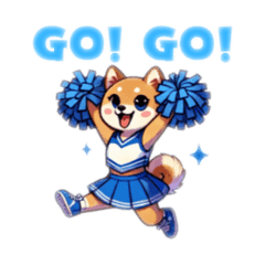 Shiba Cheerleader