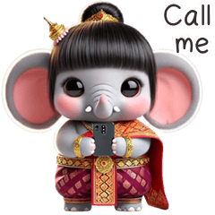 Cute Thai elephant (ENG)