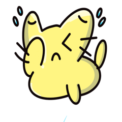 yellow cat cute