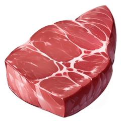 [For stamp arrangement] Raw meat