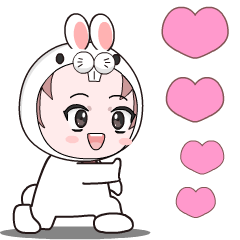 Momo Rabbit 3 : Effect stickers