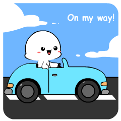 White Mochi : Animated Stickers