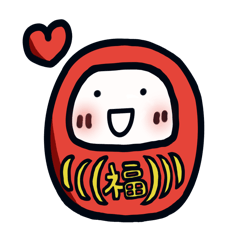 Daru1 Daruma Red