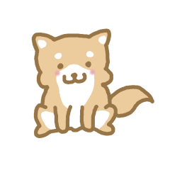 Cute and expressive Shiba Inu stamp