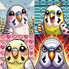 Pixel Parakeet Pals