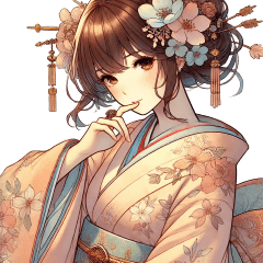 Graceful Beauty in Kimono