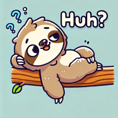 Lazy Sloth Stickers @SFW