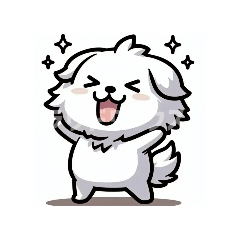 dog white dog