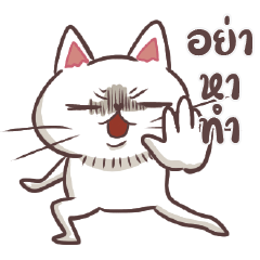 chanom white cat