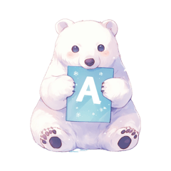 Mr. Shirokuma's alphabet