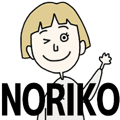 NORIKO's BLONDE BOB hair MOVE STICKER!!