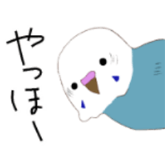 budgerigar illustration Sticker