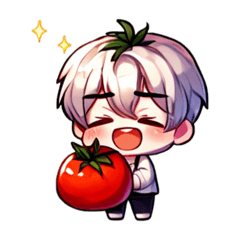 boy who loves tomatoes