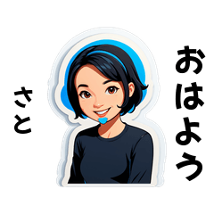 sato-san's sticker by Tsukusuta h8Gf