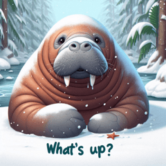 Manatee in Snow @SFW