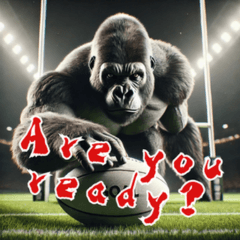 Gorilla x Rugby! 3D Real