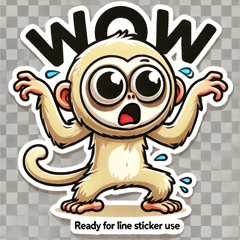 Clumsy Gibbon Stickers @SFW