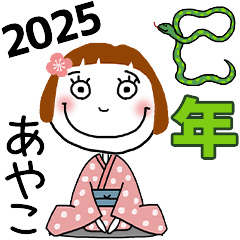 [あやこ]専用★2025年巳年お名前冬スタンプ