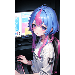 Gaming PC style girl