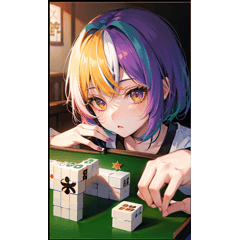 mahjong style girl