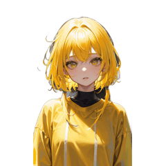 Talkative yellow-haired girl