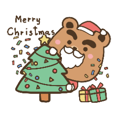 Thick browed bear:Christmas and new year