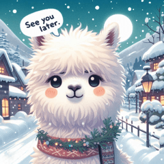 Alpaca in Snow @SFW