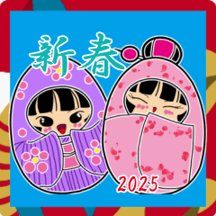 Winter Matryoshka-New Year's greetings