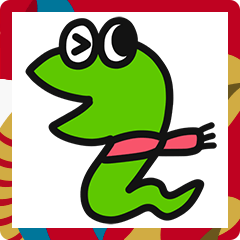 Colorful snake New Year Sticker