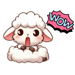 Tawan Little sheep , cute and cuddly