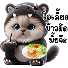 ข้าวปั้น ชุดฮิปโปน้อย