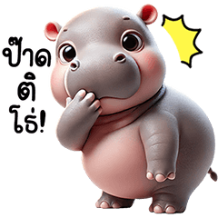 Moo Dang Baby Hippo Pecking (Isan)