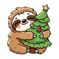 Kawaii Adorable Holiday Sloth