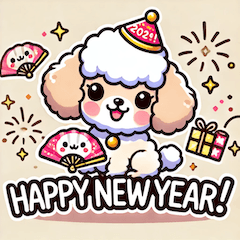 New Year with Toy Poodle