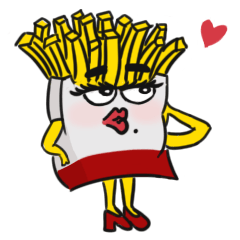 French fries lady