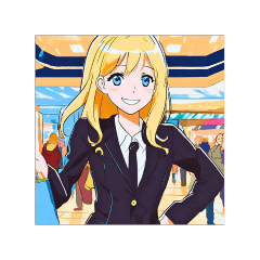 Notext Uniform CuteSmile ShoppingSticker