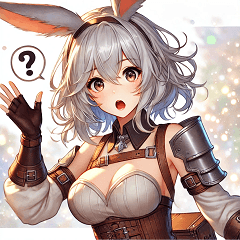 Silver-haired Bunny-eared Beauty