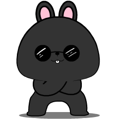 Black Bunny 2 : Pop-up stickers