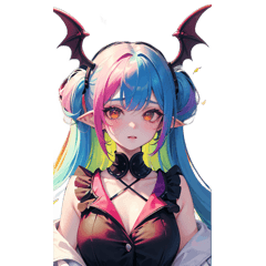 Seductive Succubus Girl Stickers