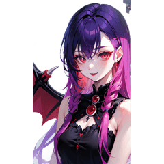 Charming Vampire Girl Stickers