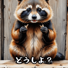 Tanuki Carpenter Stickers