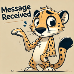 Funny Clumsy Cheetah Stickers @SFW