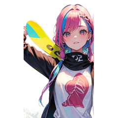 Snowboard Girl: Chill Vibes on the Slope