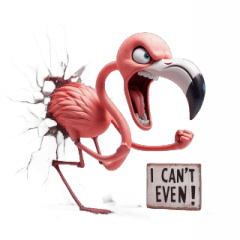 Flamingo Irritado