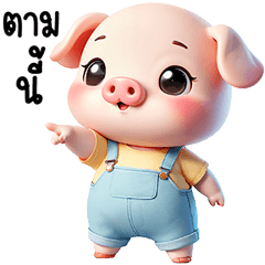 น้องหมูน้อยตัวกลมน่ารัก