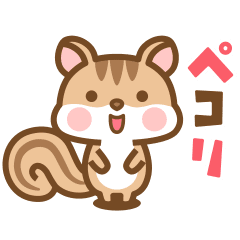 Chipmunk Shima-san Animation Sticker 3