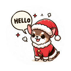 Chihuahua, Santa Claus, Christmas, dog